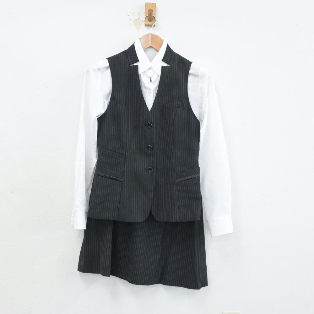 【中古】会社制服 事務服 3点 sf018700