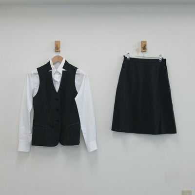 【中古】会社制服 事務服 3点 sf018701