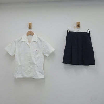 【中古】愛知県 名古屋市立向陽高等学校 女子制服 3点（シャツ・スカート）sf018705