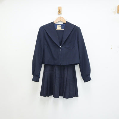 【中古】愛知県 名古屋市立植田中学校 女子制服 2点（セーラー服・スカート）sf018708