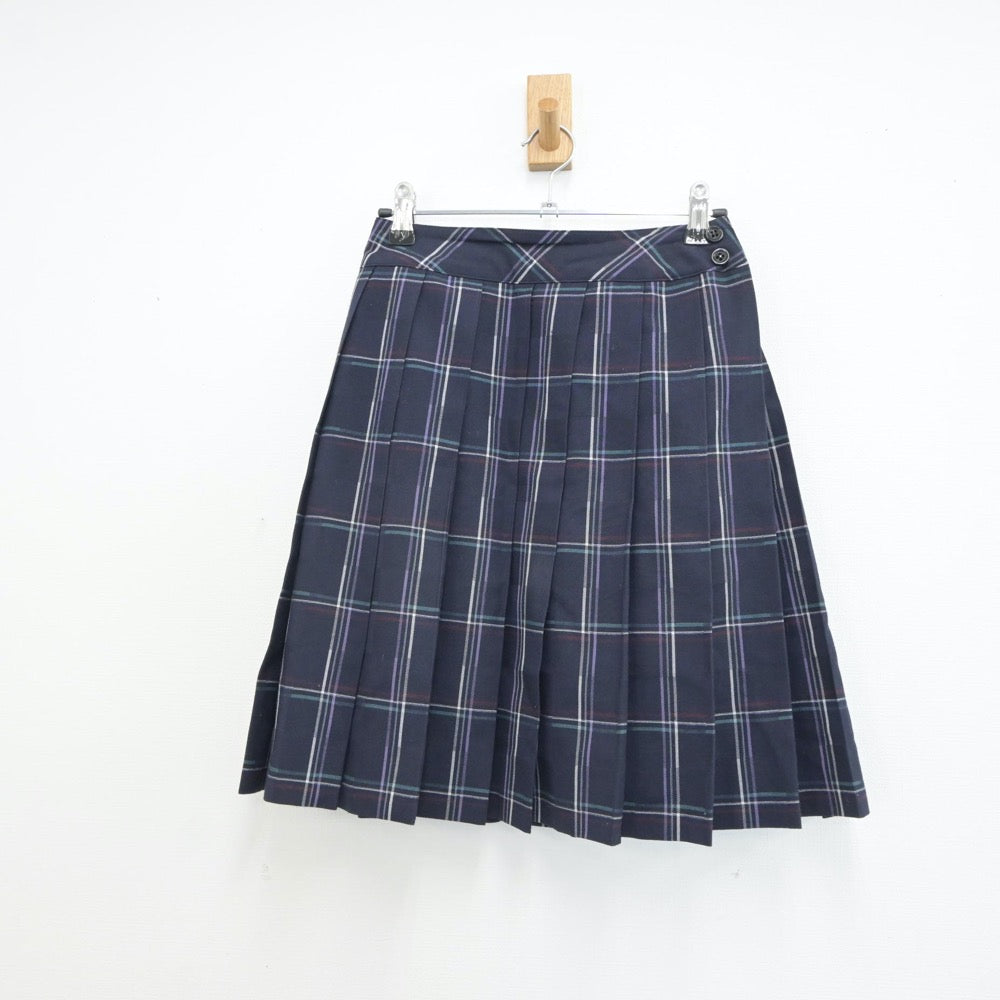 【中古】神奈川県 英理女子学院高等学校 女子制服 4点（シャツ・ニットベスト・スカート）sf018711