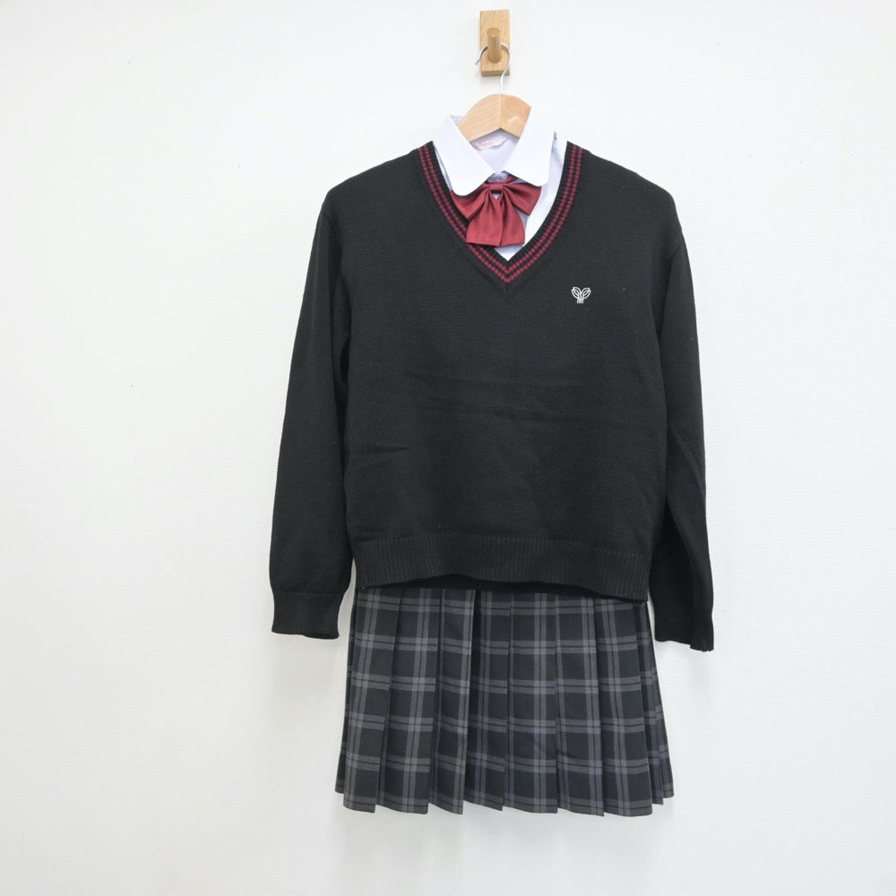 中古制服】鹿児島県 樟南高等学校 女子制服 6点（シャツ・ニット・ブレザー・ベスト・スカート）sf018718【リサイクル学生服】 | 中古制服 通販パレイド