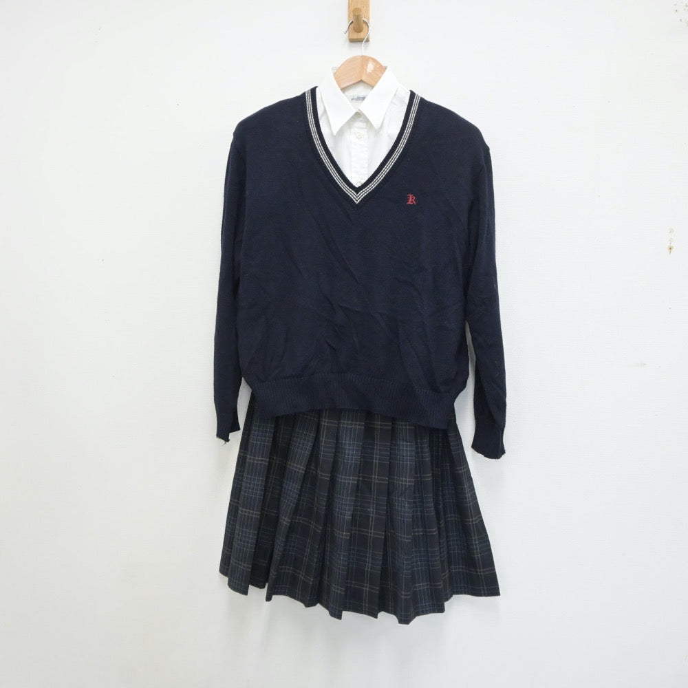 中古制服】兵庫県 神戸第一高等学校 女子制服 4点（ブレザー・シャツ・ニット・スカート）sf018719【リサイクル学生服】 | 中古制服通販パレイド