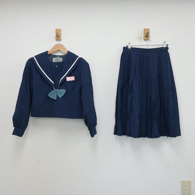 【中古】愛知県 豊川市立代田中学校 女子制服 2点（セーラー服・スカート）sf018721