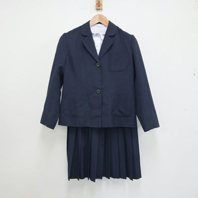 【中古】兵庫県 神戸市立葺合中学校 女子制服 3点（シャツ・ブレザー・スカート）sf018724