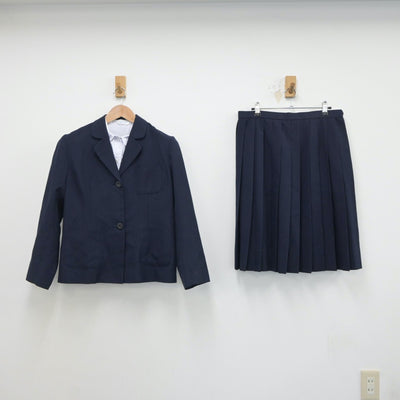 【中古】兵庫県 神戸市立葺合中学校 女子制服 3点（シャツ・ブレザー・スカート）sf018724