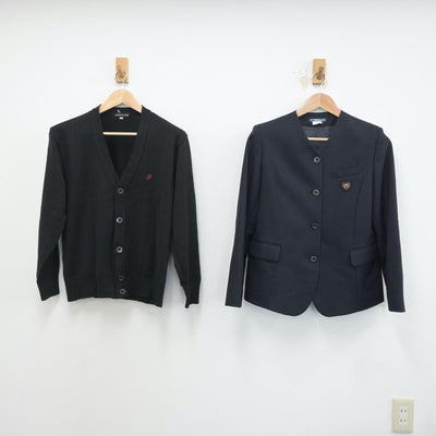 【中古】愛知県 愛知県立常滑高等学校 女子制服 3点（ブレザー・ニット・スカート）sf018742