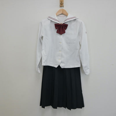 【中古】愛知県 愛知県立常滑高等学校 女子制服 3点（セーラー服・スカート）sf018744