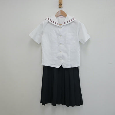 【中古】愛知県 愛知県立常滑高等学校 女子制服 3点（セーラー服・スカート）sf018744