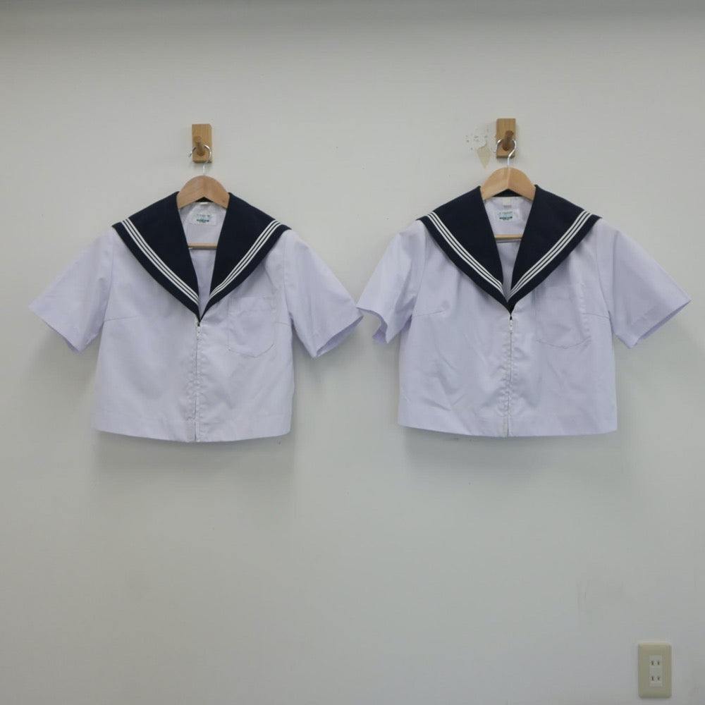 【中古】愛知県 愛知県美浜町立野間中学校 女子制服 1点（セーラー服）sf018747