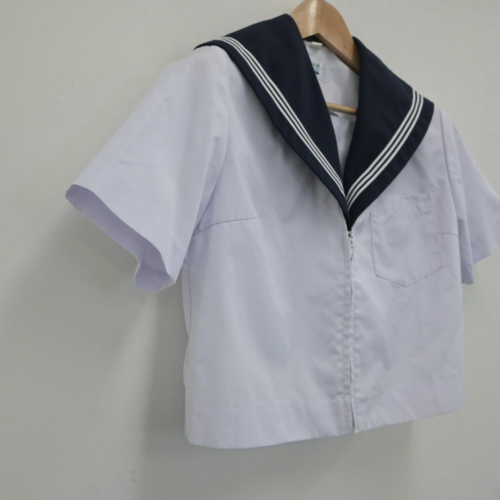 【中古】愛知県 愛知県美浜町立野間中学校 女子制服 1点（セーラー服）sf018747