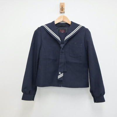 【中古】福島県 福島県郡山市立第三中学校 女子制服 2点（セーラー服・スカート）sf018754