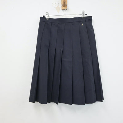 【中古】新潟県 新潟市立万代高等学校 女子制服 2点（ニット・スカート）sf018757