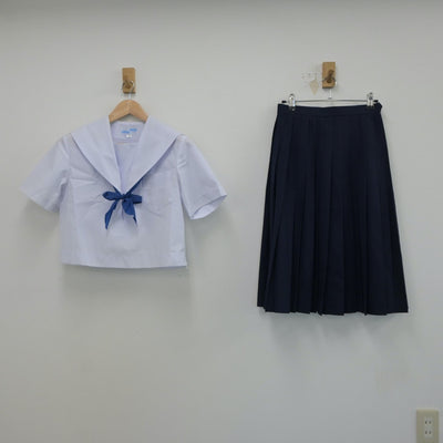 【中古】愛知県 安城市立篠目中学校 女子制服 3点（セーラー服・スカート）sf018761