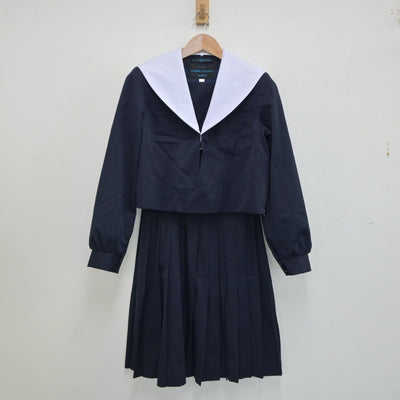 【中古】愛知県 安城市立篠目中学校 女子制服 2点（セーラー服・スカート）sf018762