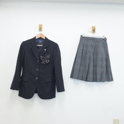 【中古】神奈川県 鶴見大学附属高等学校 女子制服 4点（ブレザー・ニット・スカート）sf018771