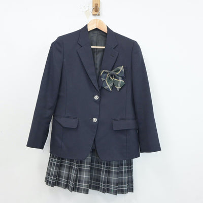 【中古】宮城県 岩出山高等学校 女子制服 4点（ブレザー・スカート）sf018774