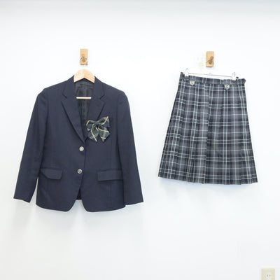 【中古】宮城県 岩出山高等学校 女子制服 4点（ブレザー・スカート）sf018774