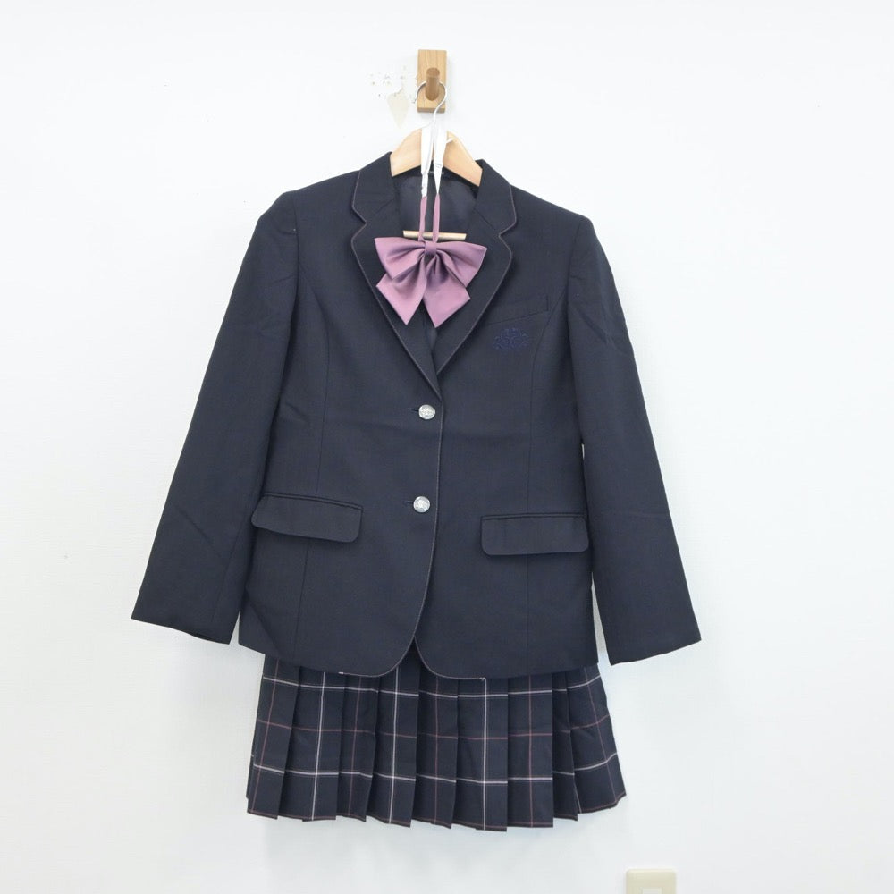 【中古】東京都 桜丘中学校 女子制服 4点（ブレザー・スカート）sf018776