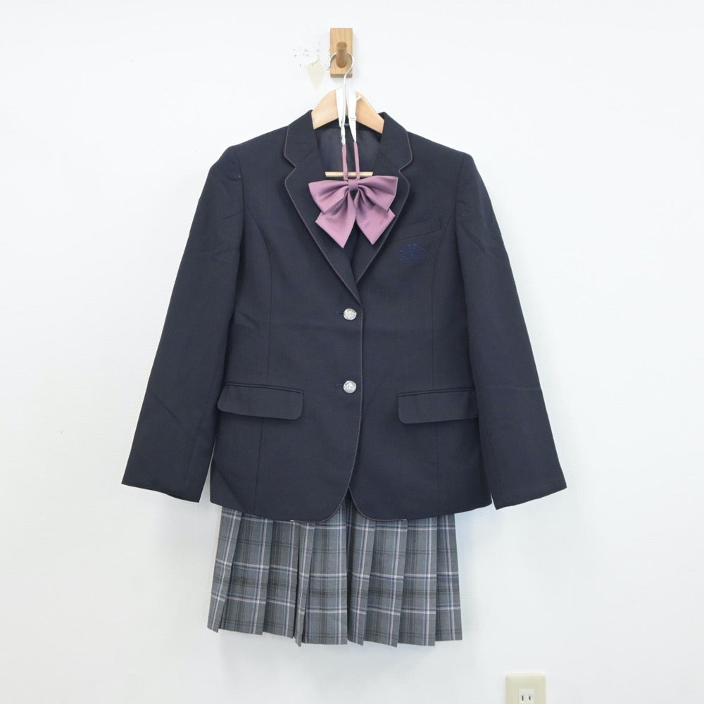 【中古】東京都 桜丘中学校 女子制服 4点（ブレザー・スカート）sf018776