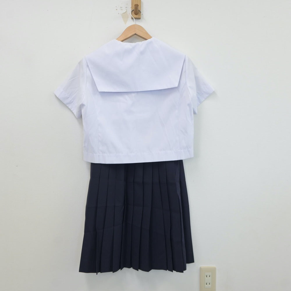 【中古】愛知県 名塚中学校 女子制服 3点（セーラー服・スカート）sf018778