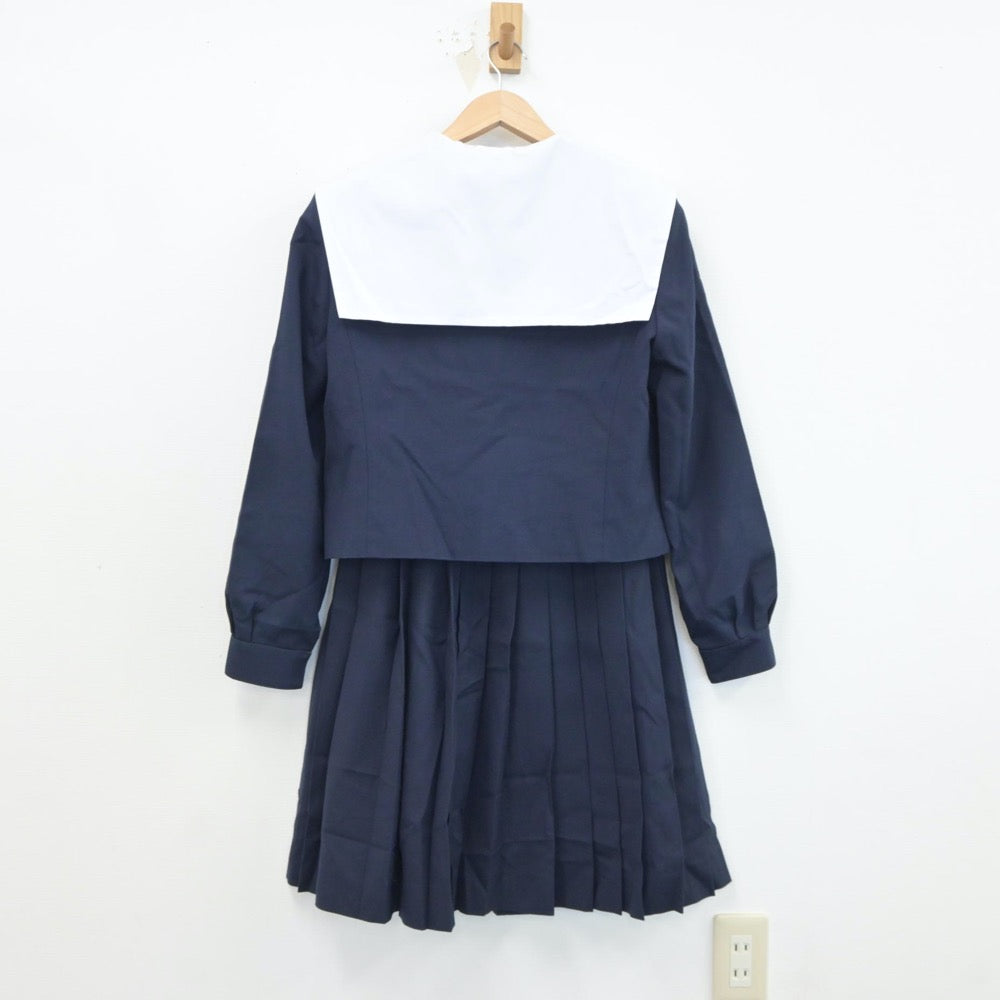 【中古】愛知県 名塚中学校 女子制服 2点（セーラー服・スカート）sf018779