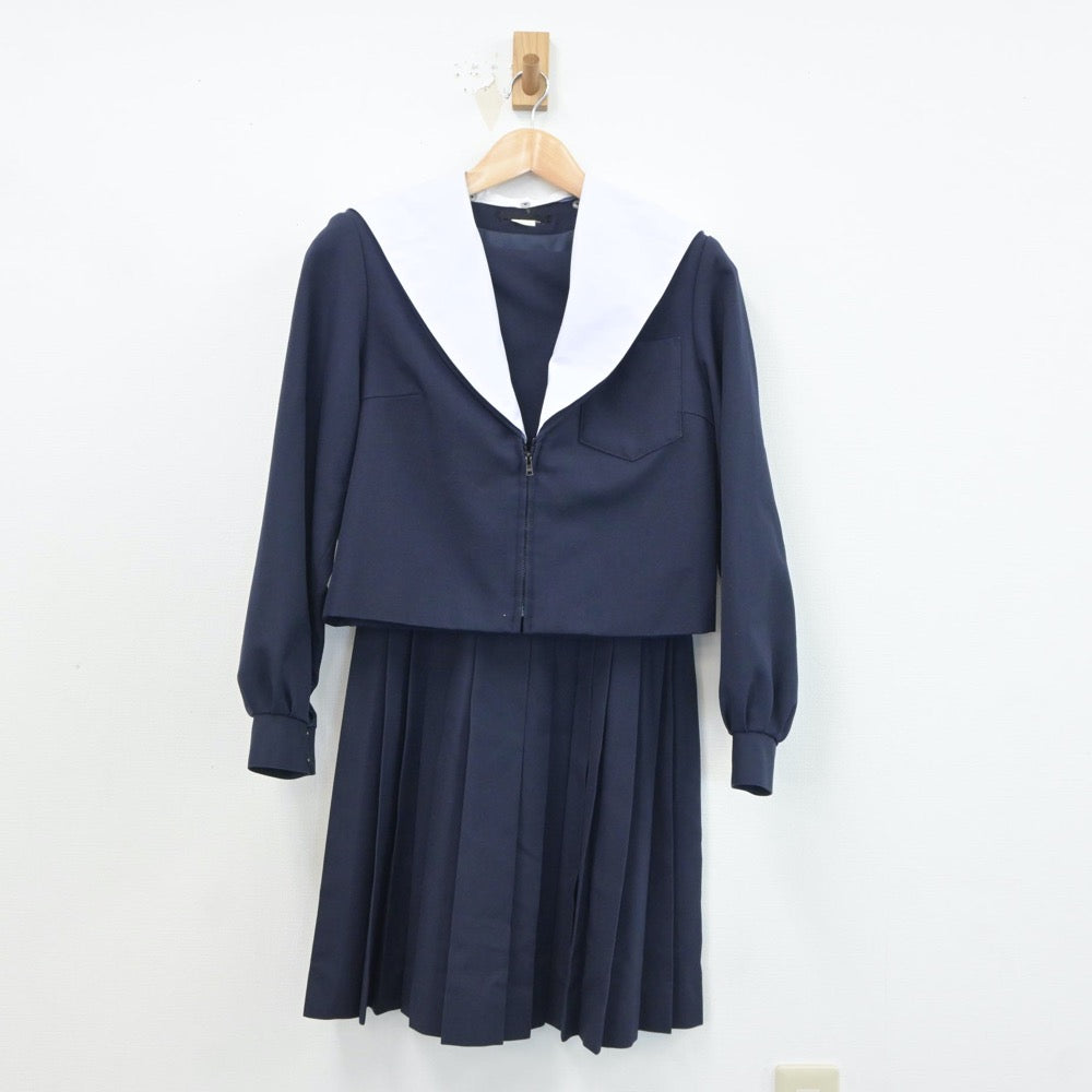 【中古】愛知県 鳴子台中学校 女子制服 2点（セーラー服・スカート）sf018780