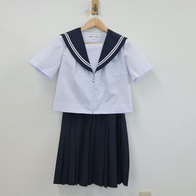 【中古】愛知県 鳴子台中学校 女子制服 2点（セーラー服・スカート）sf018782