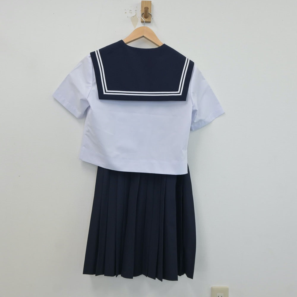 【中古】愛知県 鳴子台中学校 女子制服 2点（セーラー服・スカート）sf018782