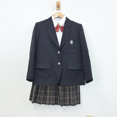 【中古】和歌山県 笠田高等学校 女子制服 4点（ブレザー・シャツ・スカート）sf018785