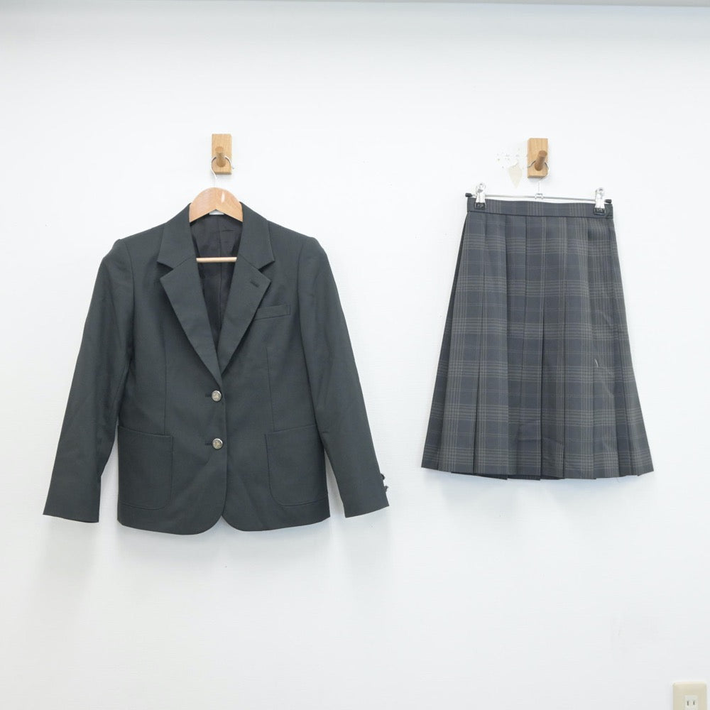 【中古】神奈川県 錦台中学校 女子制服 3点（ブレザー・スカート）sf018790