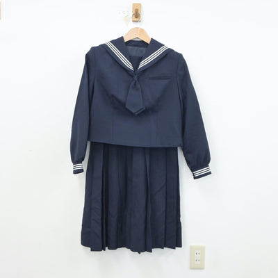 【中古】東京都 和洋国府台女子高等学校 女子制服 4点（セーラー服・ニット・スカート）sf018792