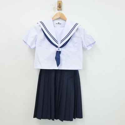 【中古】愛知県 高蔵寺中学校 女子制服 3点（セーラー服・スカート）sf018793