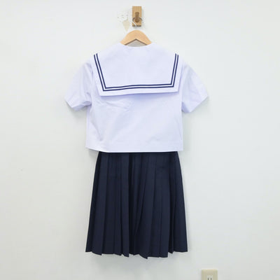 【中古】愛知県 高蔵寺中学校 女子制服 3点（セーラー服・スカート）sf018793