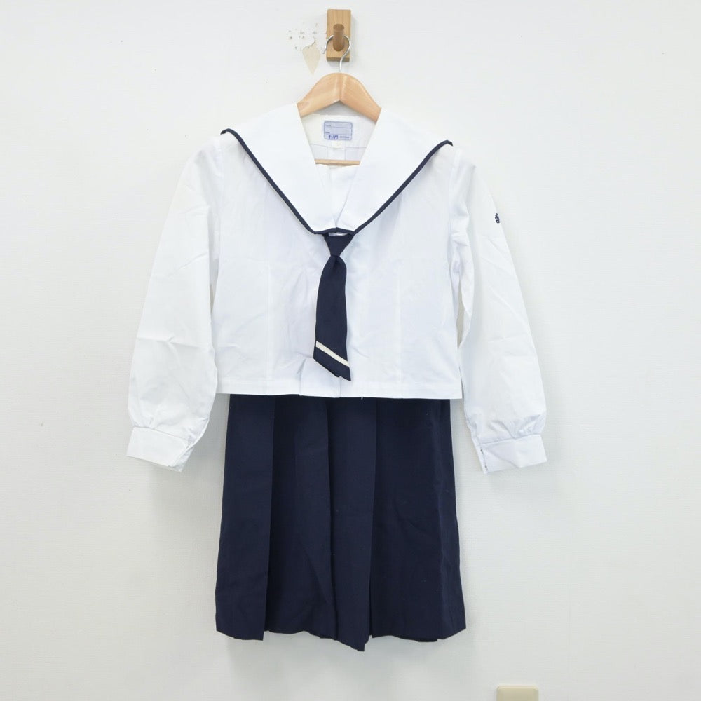 【中古】広島県 高陽高等学校 女子制服 3点（セーラー服・スカート）sf018797