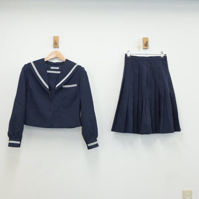 【中古】大阪府 光陽中学校 女子制服 2点（セーラー服・スカート）sf018803