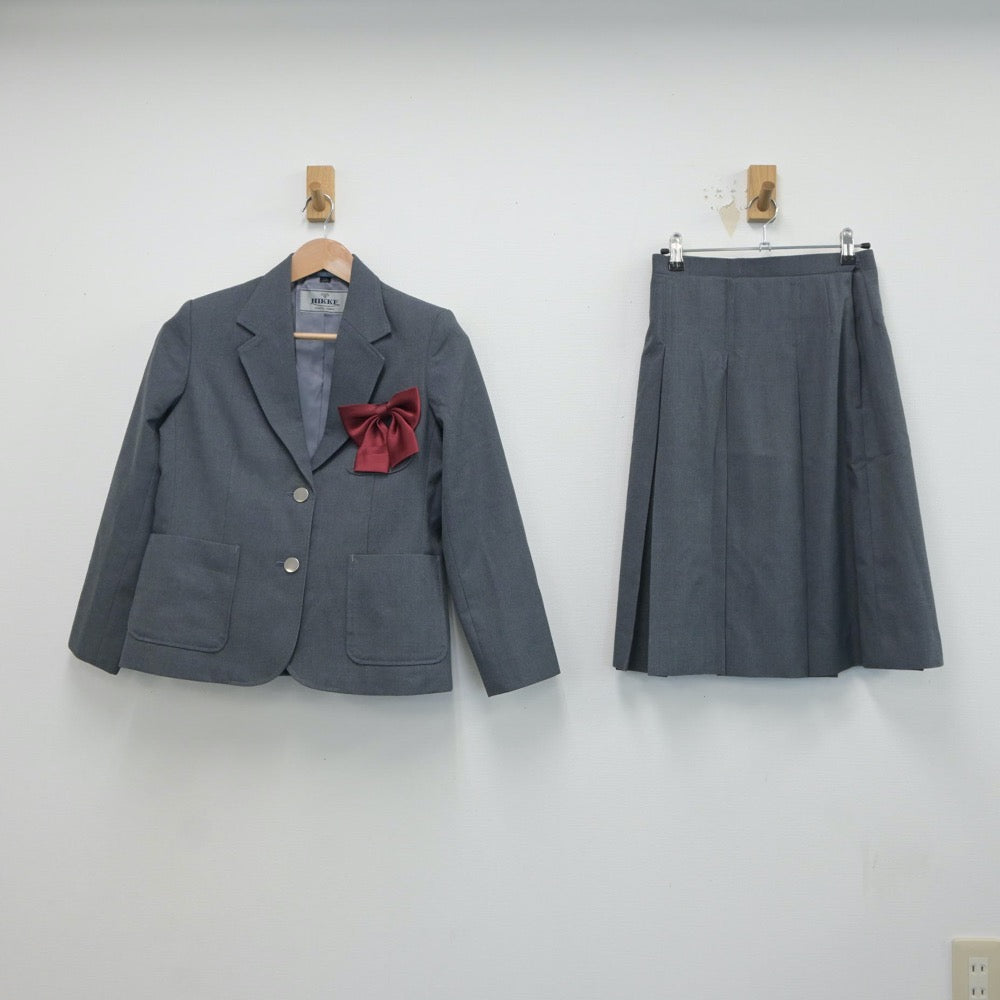 【中古】埼玉県 高根中学校 女子制服 4点（ブレザー・ベスト・スカート）sf018808