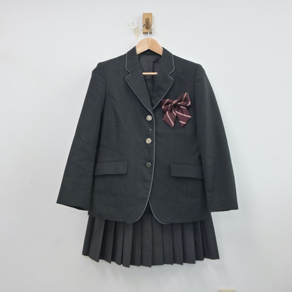 【中古】東京都 用賀中学校 女子制服 4点（ブレザー・ニット・スカート）sf018813