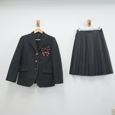 【中古】東京都 用賀中学校 女子制服 4点（ブレザー・ニット・スカート）sf018813