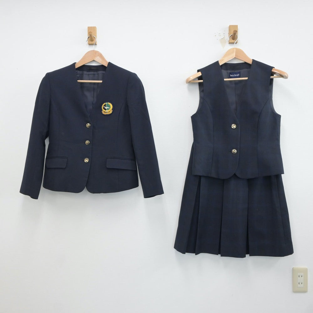 【中古】神奈川県 東海大学付属相模高等学校 女子制服 3点（ブレザー・ベスト・スカート）sf018823