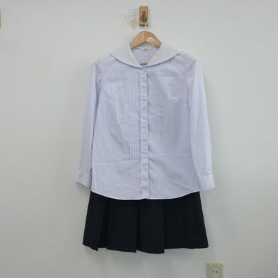 【中古】神奈川県 東海大学付属相模高等学校 女子制服 3点（シャツ・ベスト・スカート）sf018824