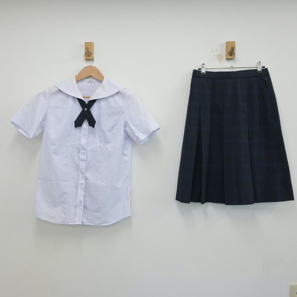 【中古】神奈川県 東海大学付属相模高等学校 女子制服 3点（シャツ・スカート）sf018826