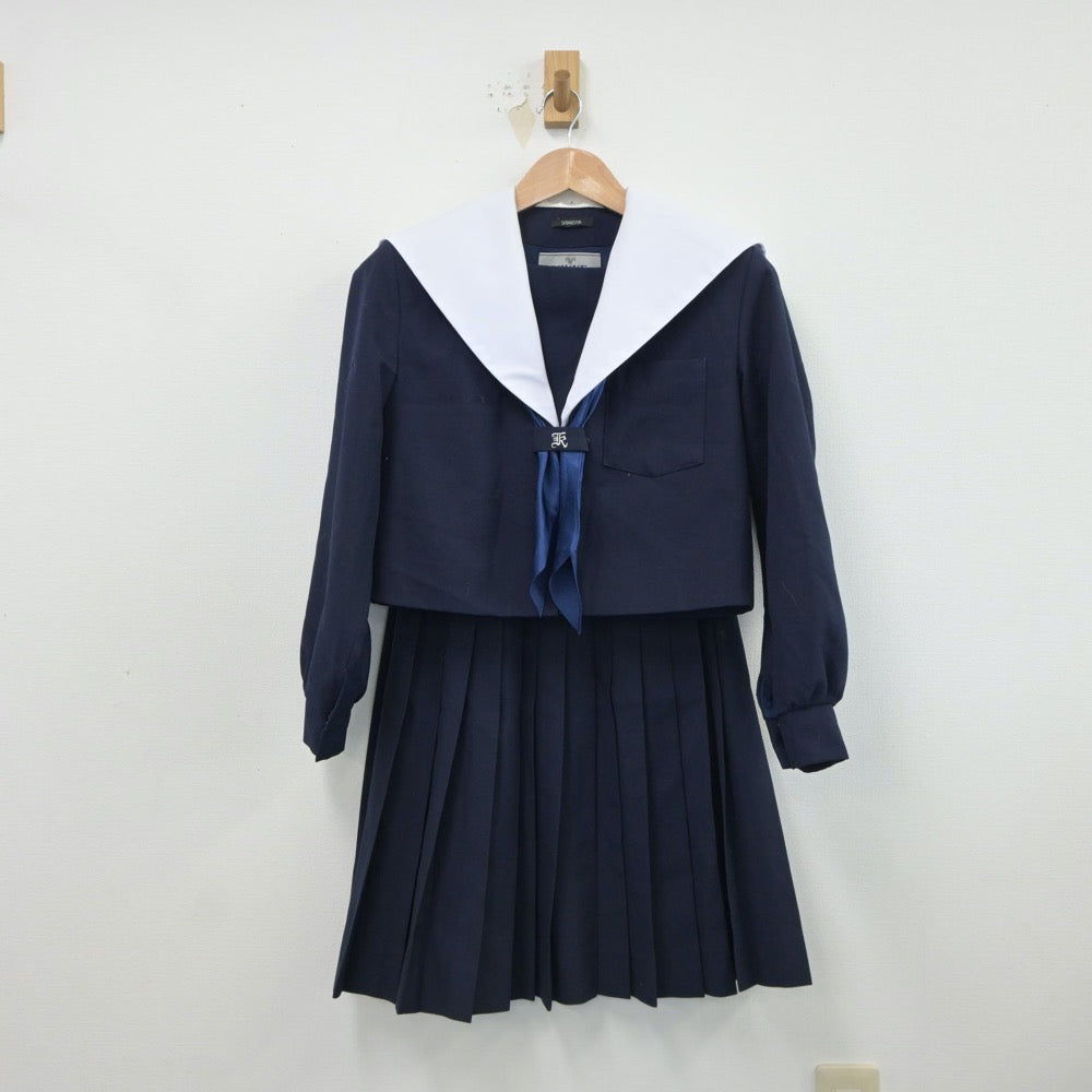 【中古】愛知県 高蔵寺中学校 女子制服 3点（セーラー服・スカート）sf018834