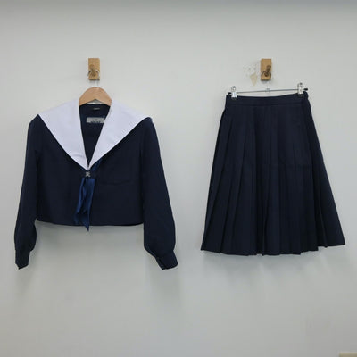 【中古】愛知県 高蔵寺中学校 女子制服 3点（セーラー服・スカート）sf018834