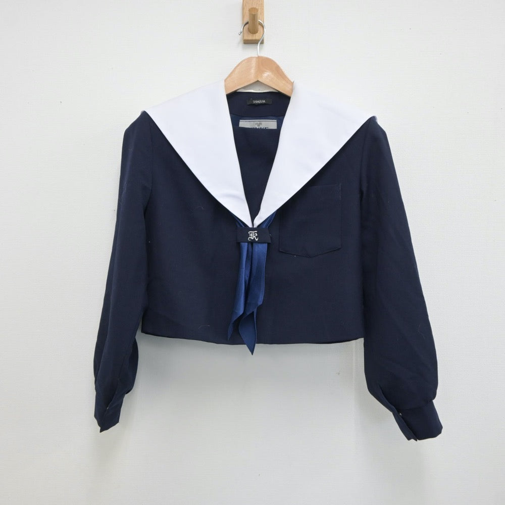 【中古】愛知県 高蔵寺中学校 女子制服 3点（セーラー服・スカート）sf018835