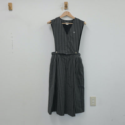 【中古】栃木県 小山高等学校 女子制服 1点（ジャンパースカート）sf018841