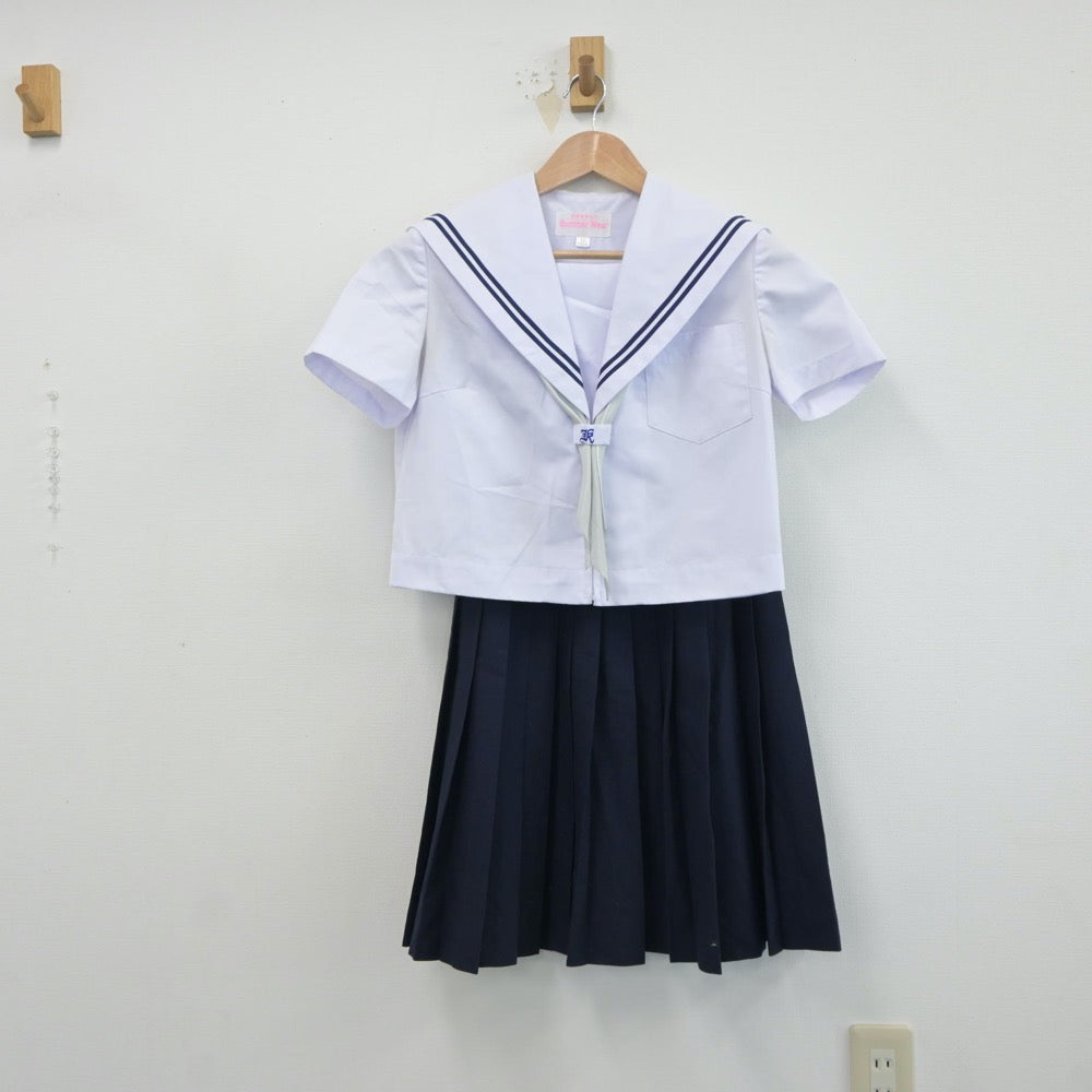 【中古】愛知県 高蔵寺中学校 女子制服 3点（セーラー服・スカート）sf018844