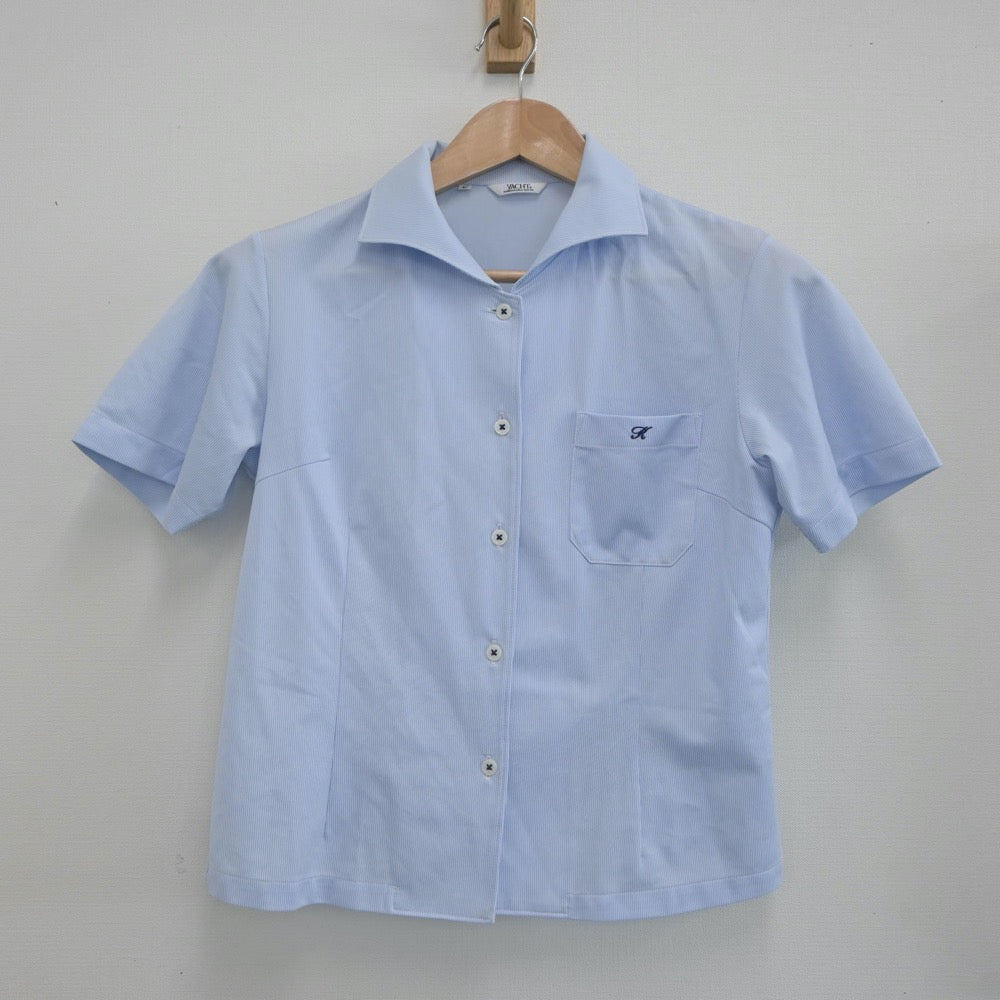 【中古】福岡県 古賀竟成館高等学校 女子制服 2点（シャツ・ニットベスト）sf018849