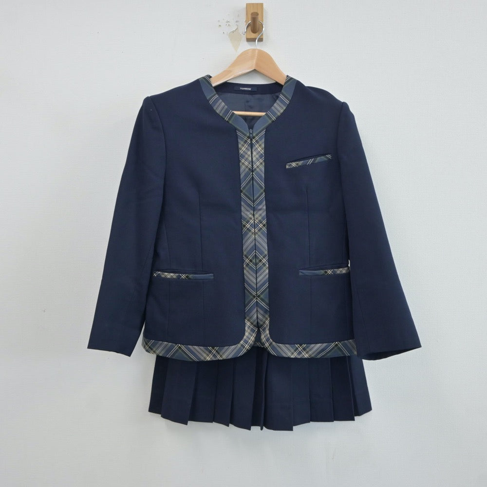 【中古】北海道 帯広緑陽高等学校 女子制服 2点（ブレザー・スカート）sf018850