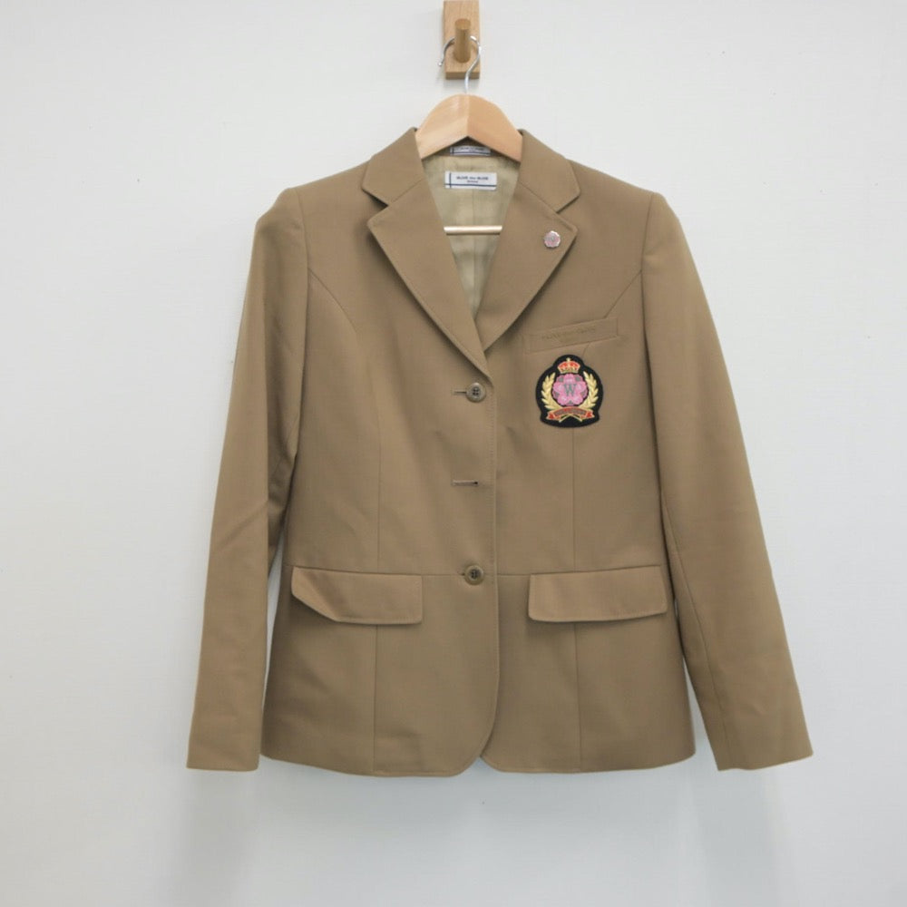 【中古】茨城県 日本ウェルネス高等学校 女子制服 3点（ブレザー・スカート）sf018855